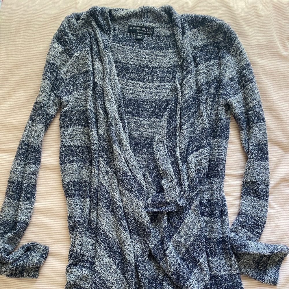 Barefoot dreams open front cardigan